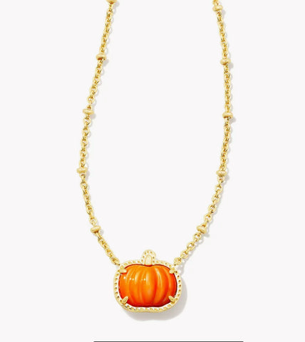 Kendra Scott Pumpkin Pendant in Gold