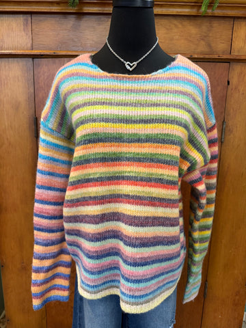 Wishlist Rainbow Knit Sweater