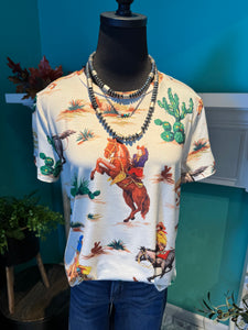 Rosa Clothing Cowboy Rodeo Tee