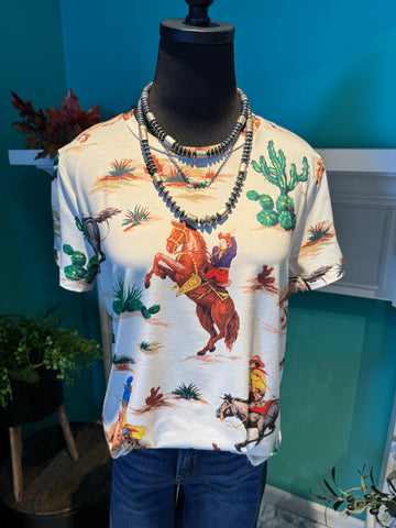 Rosa Clothing Cowboy Rodeo Tee