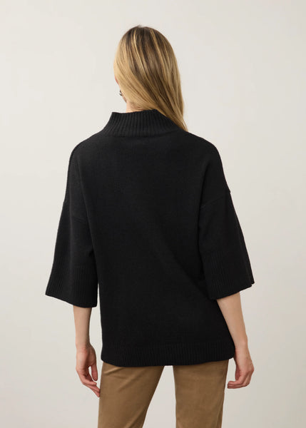 Mock Neck Lightweight Sleeve Sweater