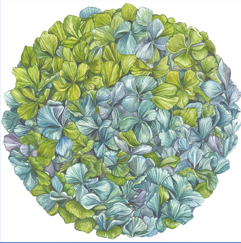 Hester & Cook Die-Cut Hydrangea Placemat