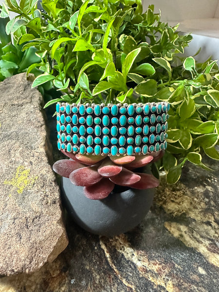 85 Stone Cuff Turquoise Bracelet