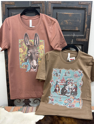 XOXO Bandana Donkey T-Shirt