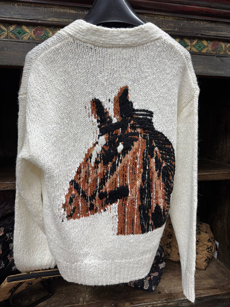 EE:some Horse Graphic Sweater ￼