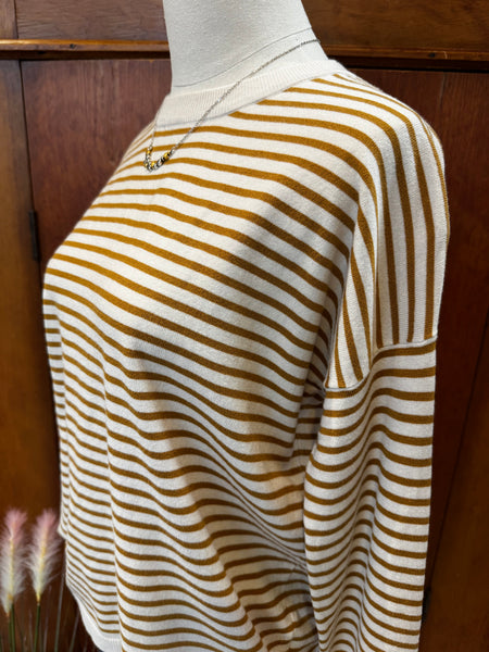 Long Sleeve Loose Fit Crew Neck Sweater