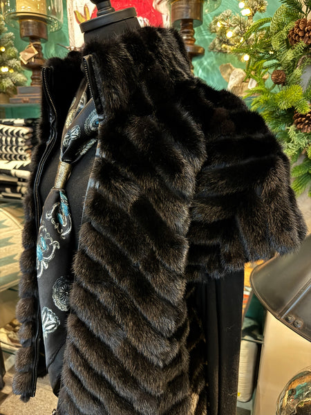 Mink Vest w/Front Zip