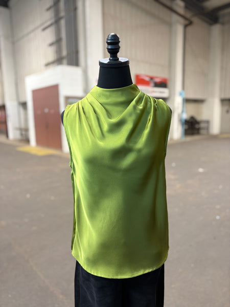 Mock Neck Sleeveless Top