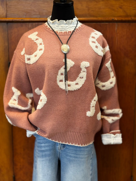 Horse Shoes Sweater