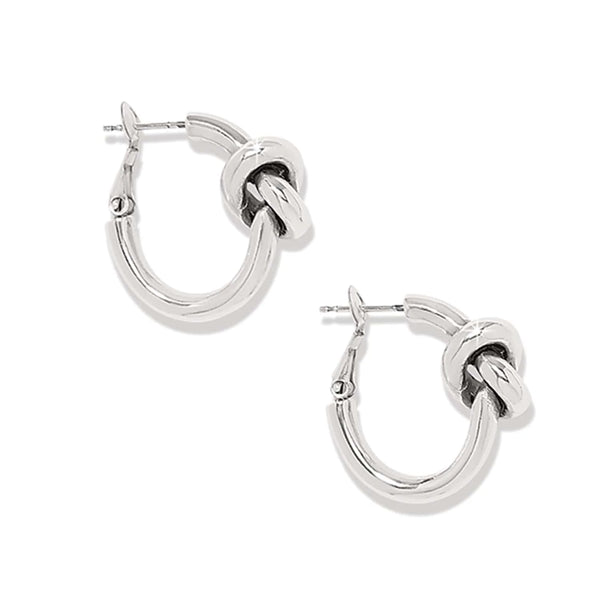Brighton Interlok Single Knot Hoop Earrings