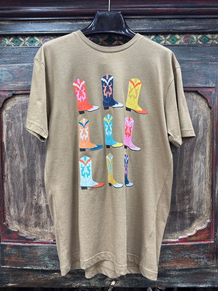 Summer Tees- 9 Western Boots Short Sleeve Tee