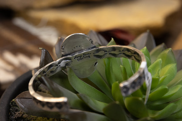 ALZ Larry James Stacker Turquoise Cuff Bracelet