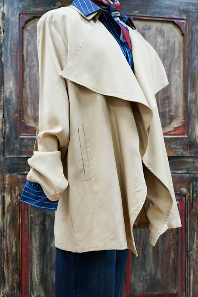 Open Front Trench Jacket