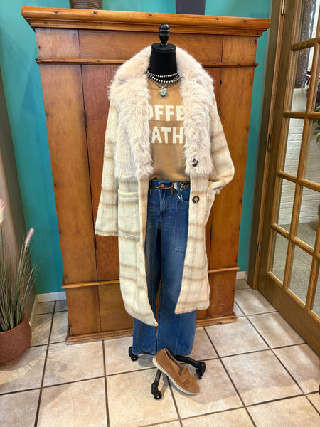 Mixed Media Long Jacket