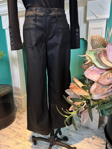 Liverpool Crop Wide Leg With Patch Pockets
