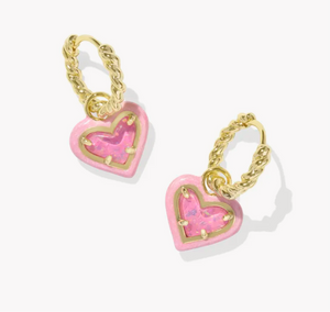 Kendra Scott Ari Heart Framed Huggie Earring