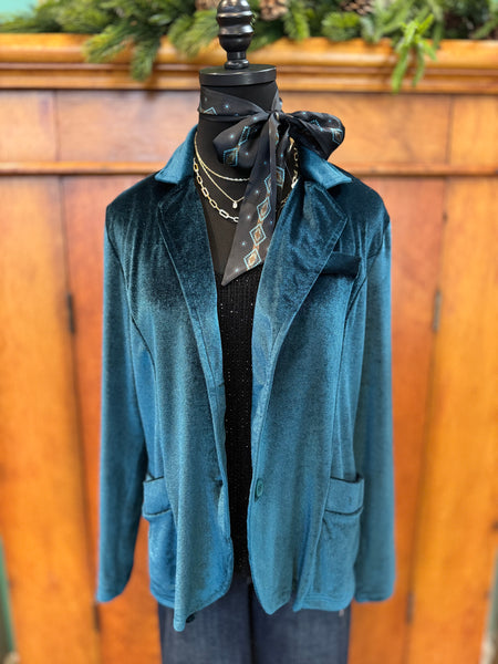 The Velvet Button Blazer