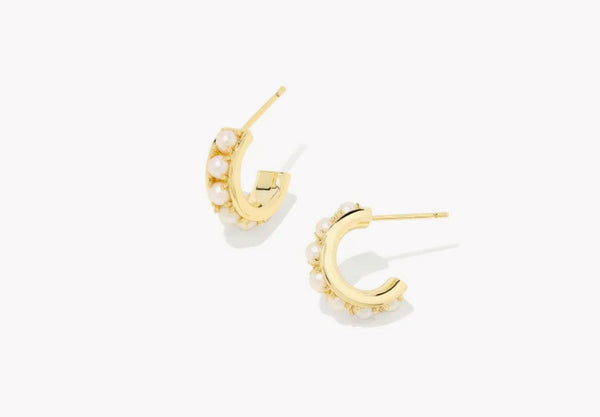 Kendra Scott Krista Huggie Earrings in Gold & Silver