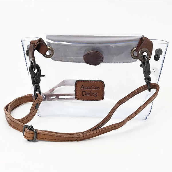 Clear Bag Genuine Western Leather Belle Bag