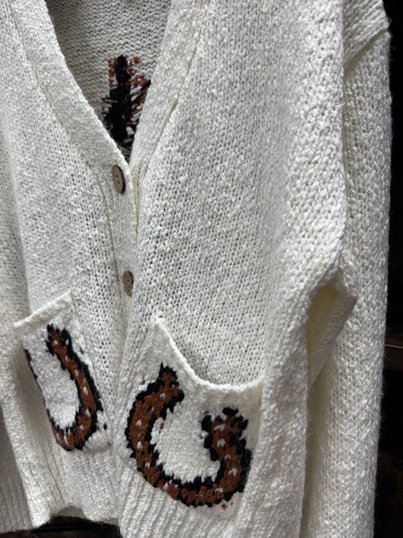 EE:some Horse Graphic Sweater ￼