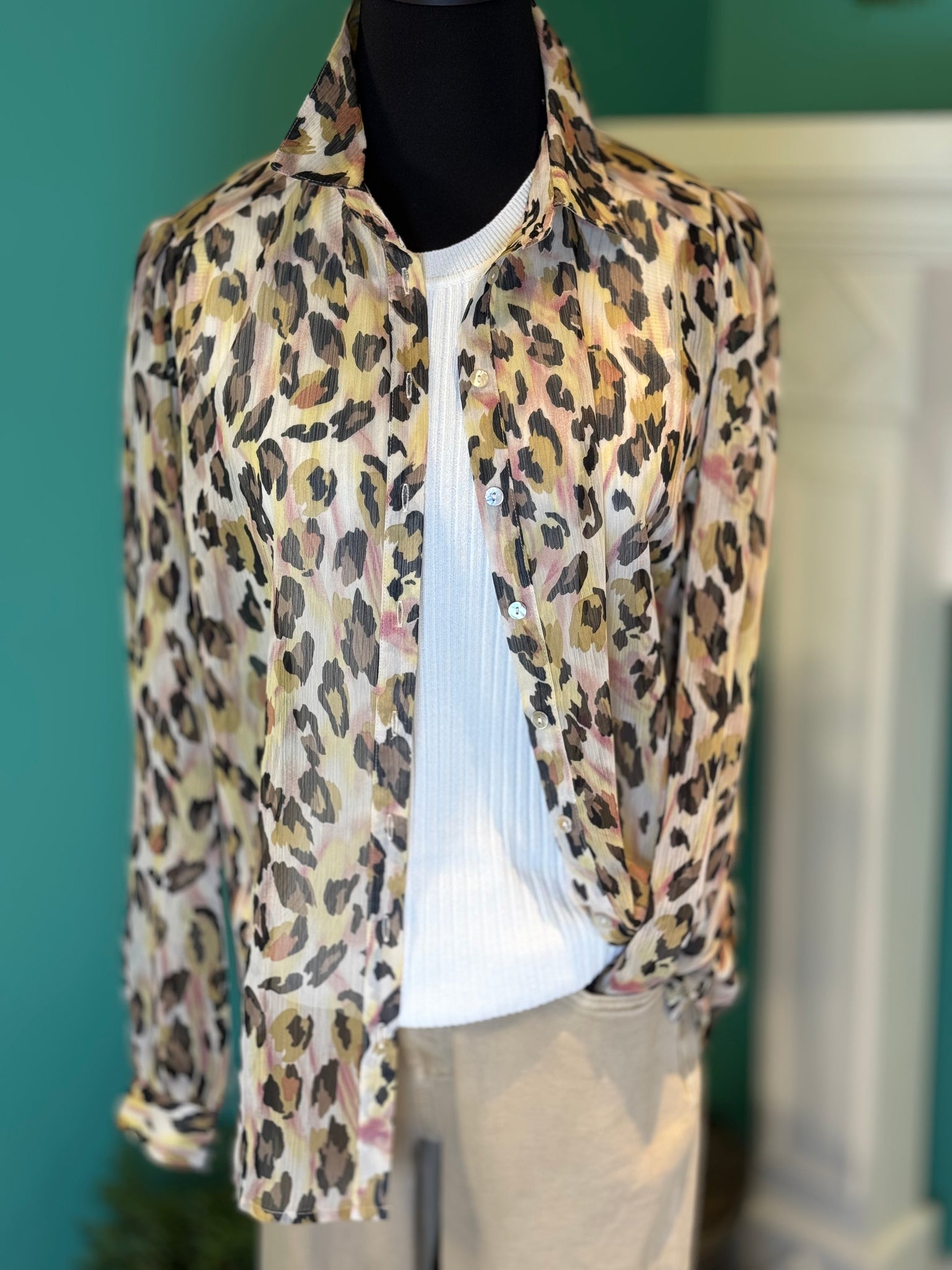 Esqualo Leopard Dream Blouse