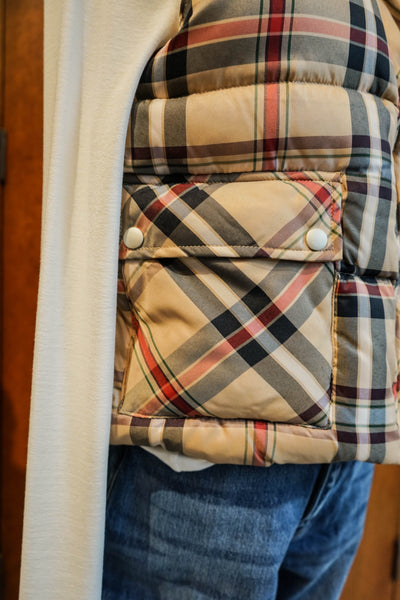 The Plaid Puffer Vest