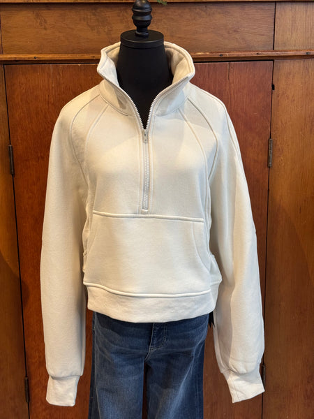 Dove Funnel Neck Half-Zip