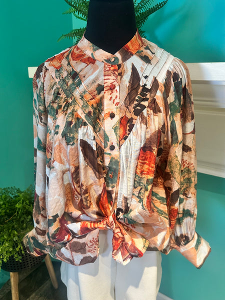 EE:Some Pumpkin Spice Print Top