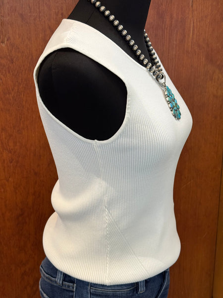 Esqualo Sleeveless Rib Sweater