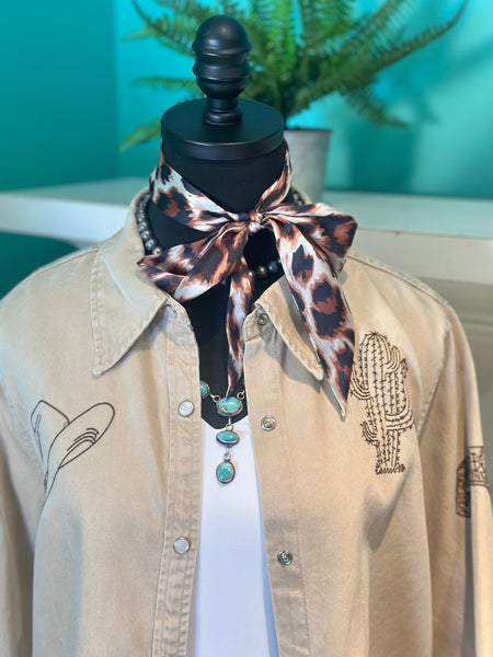Cowboy Western Embroidery Shirt