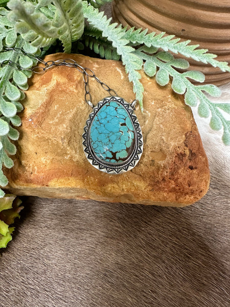 SLL Turquoise Tear Drop Necklace