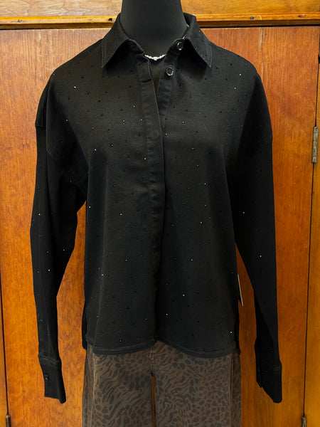 Joseph Ribkoff Top Sequined Shirt Jacket