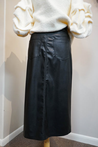 Esqualo Faux Leather Skirt