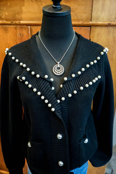 FDJ Pearl Embellished Cardigan