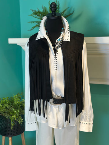 Western Swing Fringe Vest