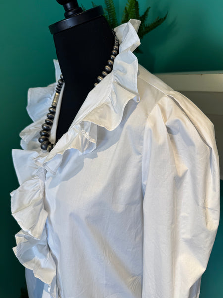 The Long Sleeved Ruffle Top