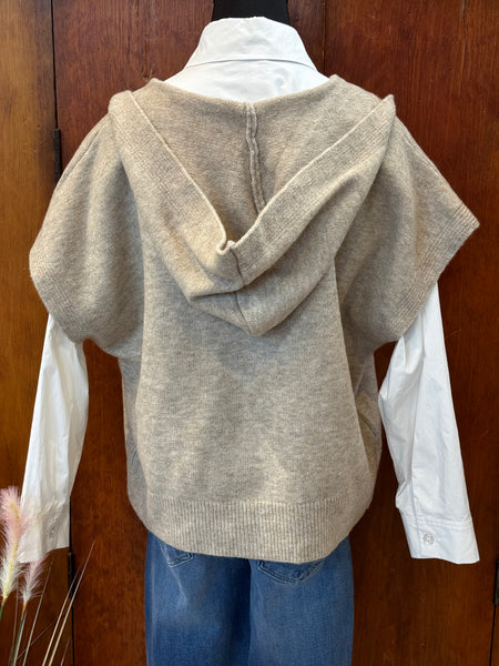 Cardigan Vest Hoodie