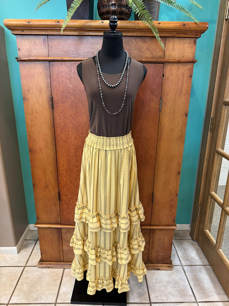 The Long Skirt with Ruffles