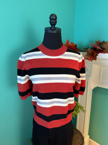 THML Stripe Sweater Short Sleeve