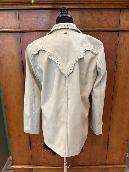 Textured Western Yoke Blazer