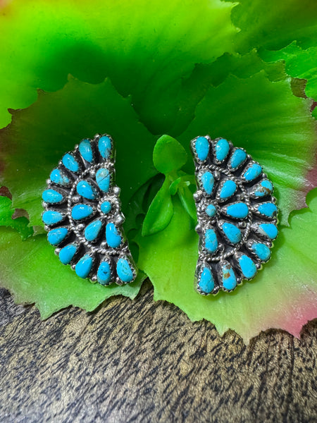 AL Zuni Half Cluster Earring Navajo