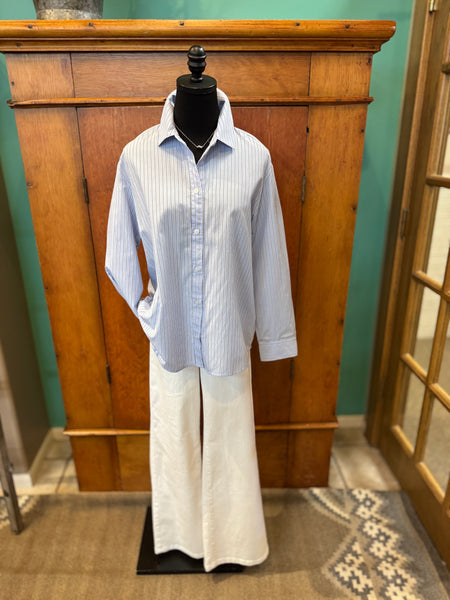 Essential Button Up Striped Shirt