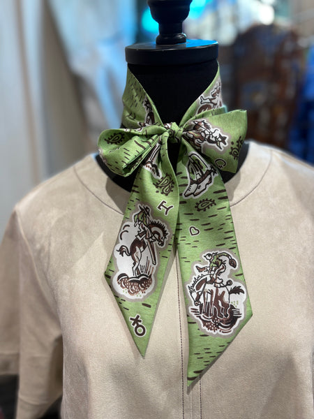 1940’s Cowboy Silk Twilly