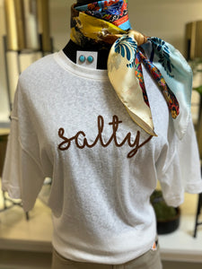 “Salty” Slub Knit T-Shirt