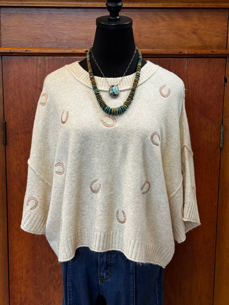 Horse Shoe Sweater