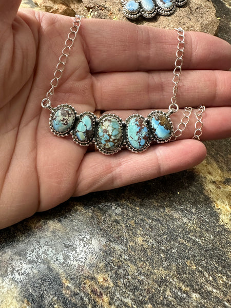 18” Golden Hill 5 Stone Necklace
