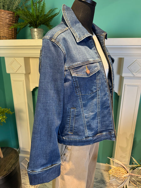 FDJ Zip Front Denim Jacket