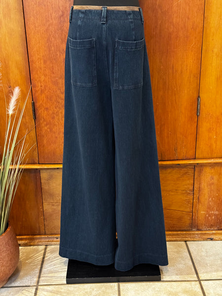 Angelica High Waist Pintuck Denim