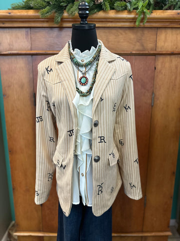 Lucky & Blessed The Brand Blazer Pin Stripe