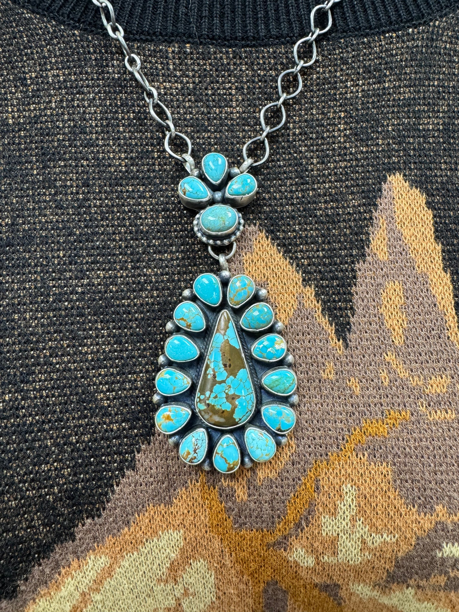 SLL The Cluster Teardrop Necklace
